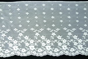 8.5 Inch Flat Lace, Ivory (10 yards) MADE IN USA
